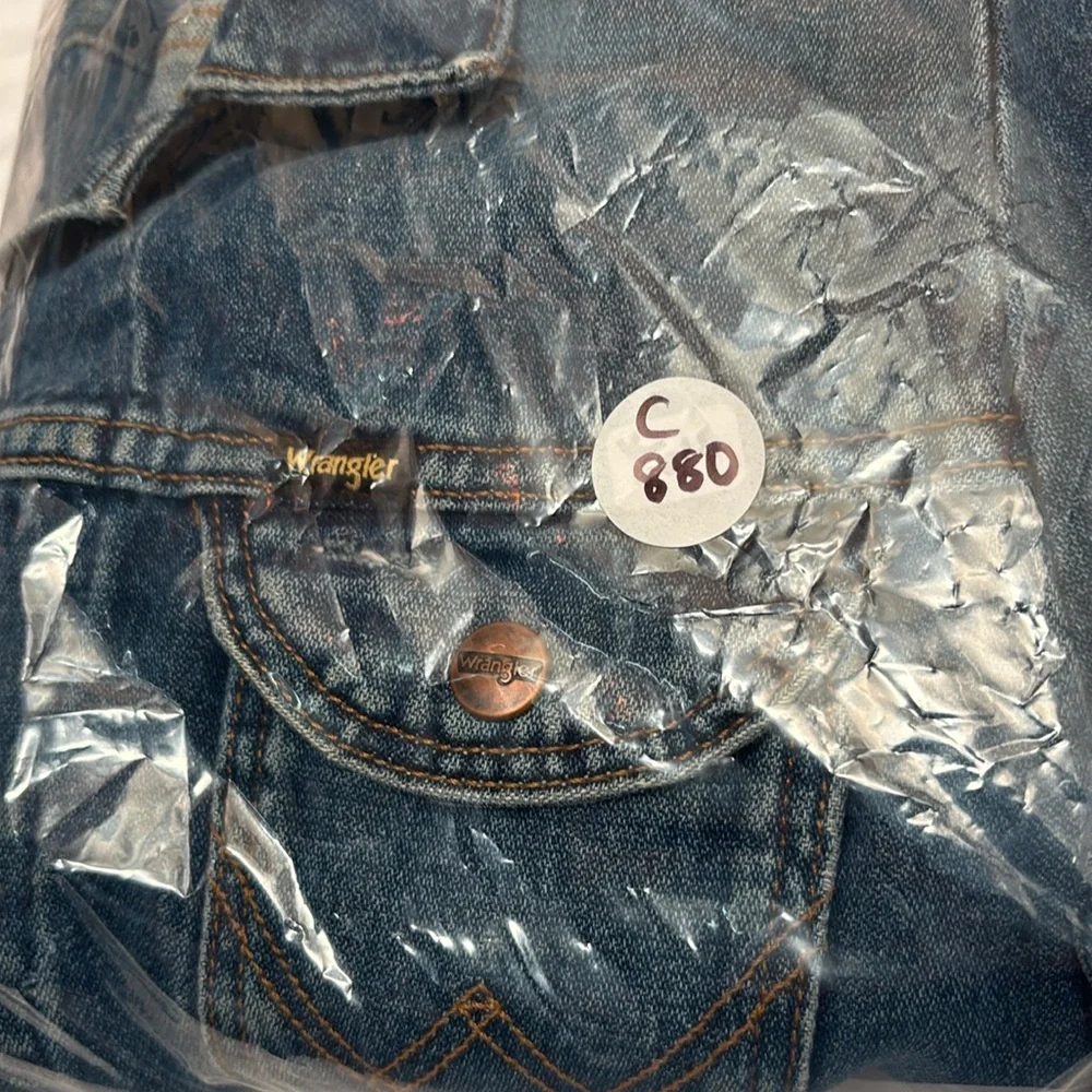 Wrangler Icons Jacket Womens Size XS Regular Fit Rigid Denim Jean Western 124WJ - Picture 15 of 16